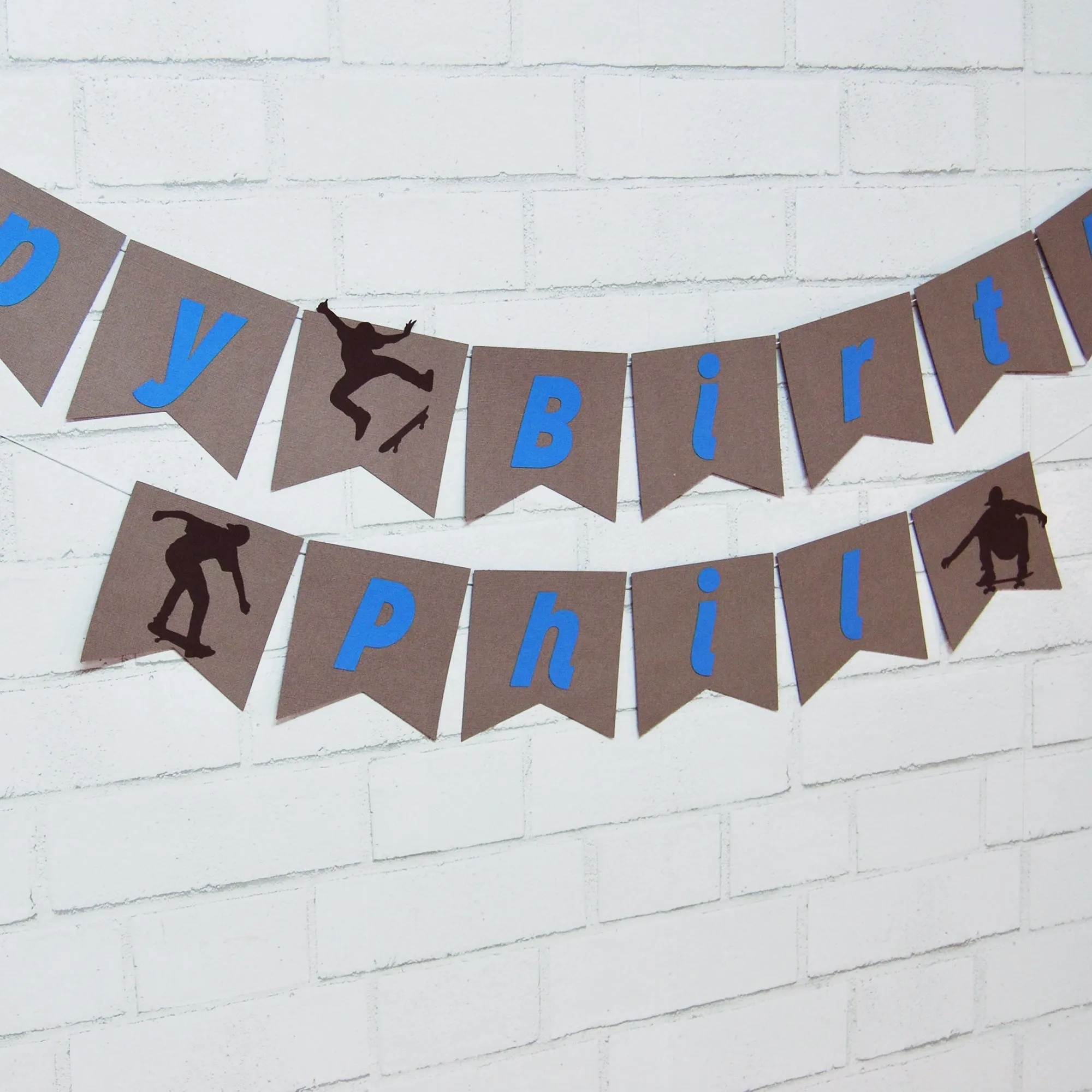 Skateboard Birthday Banner