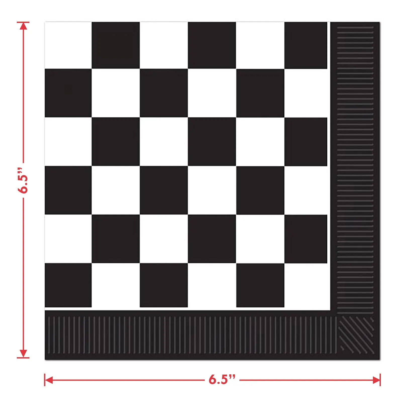 Skater Party Black and White Checkered Graffiti Happy Birthday Paper Dinner Plates and Napkins (Serves 16)