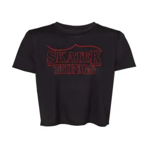 Skater Things Flowy Crop Tee