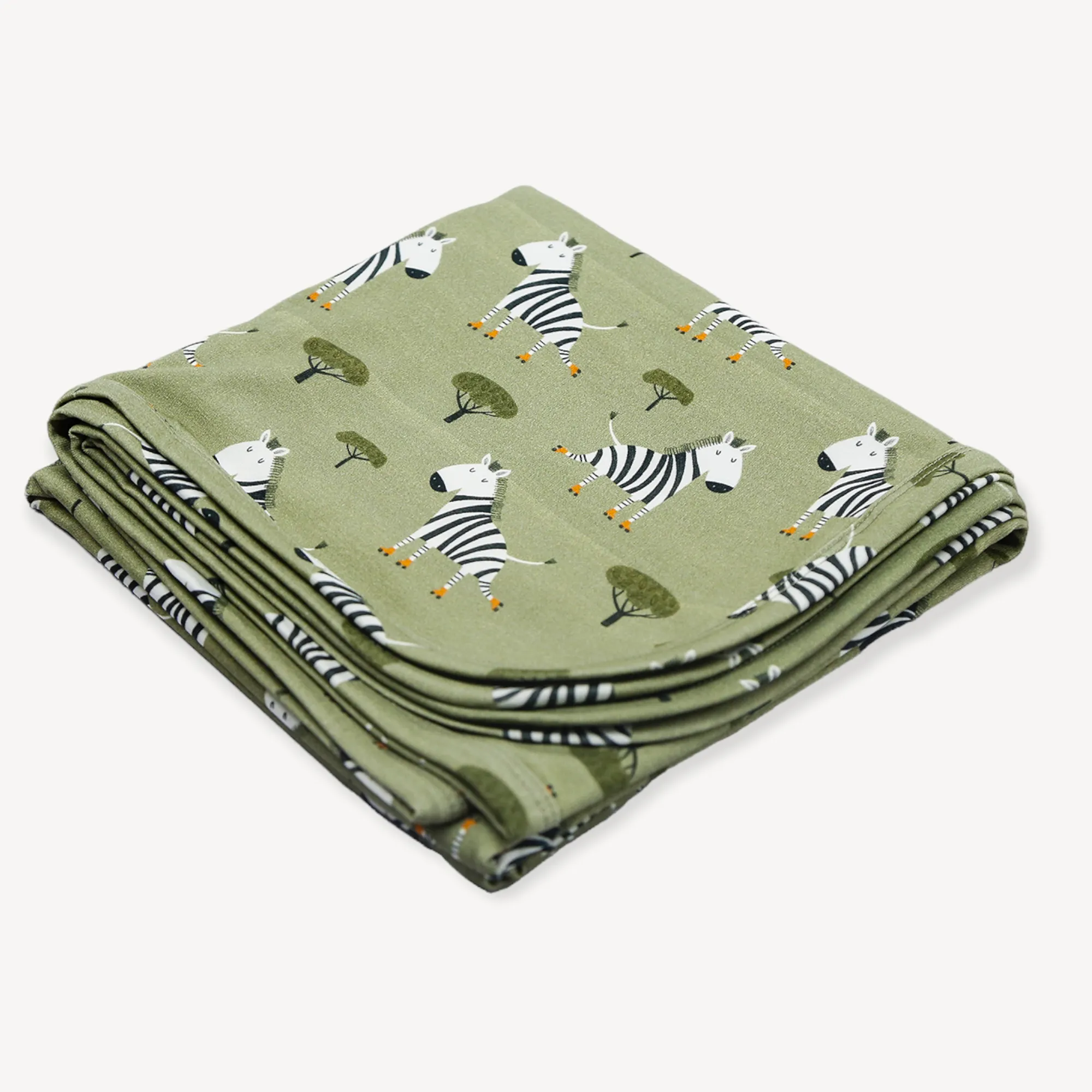 Skater Zebra Reversible Baby Blanket (Organic Jersey)