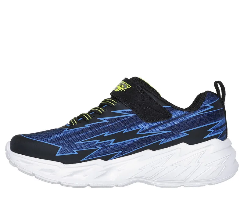 Skechers Boys S Lights Light Storm Bolt Brights Trainer Black/Blue