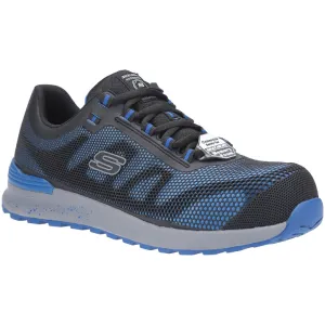 Skechers Workwear Bulklin Lace Up Safety Shoe SB Blue