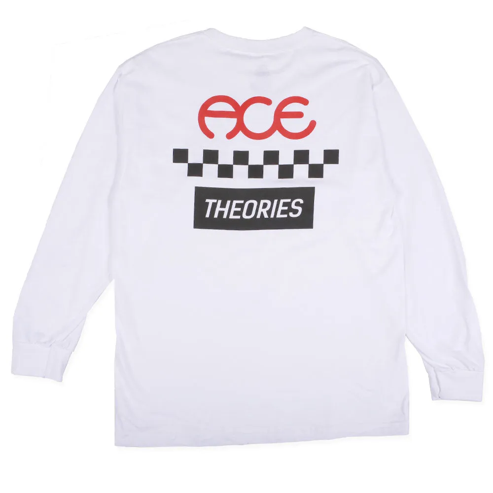 THEORIES X ACE L/S TEE WHITE