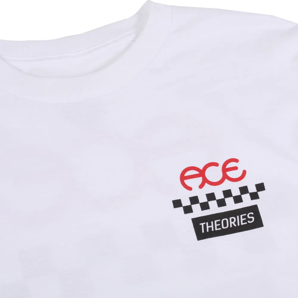 THEORIES X ACE L/S TEE WHITE