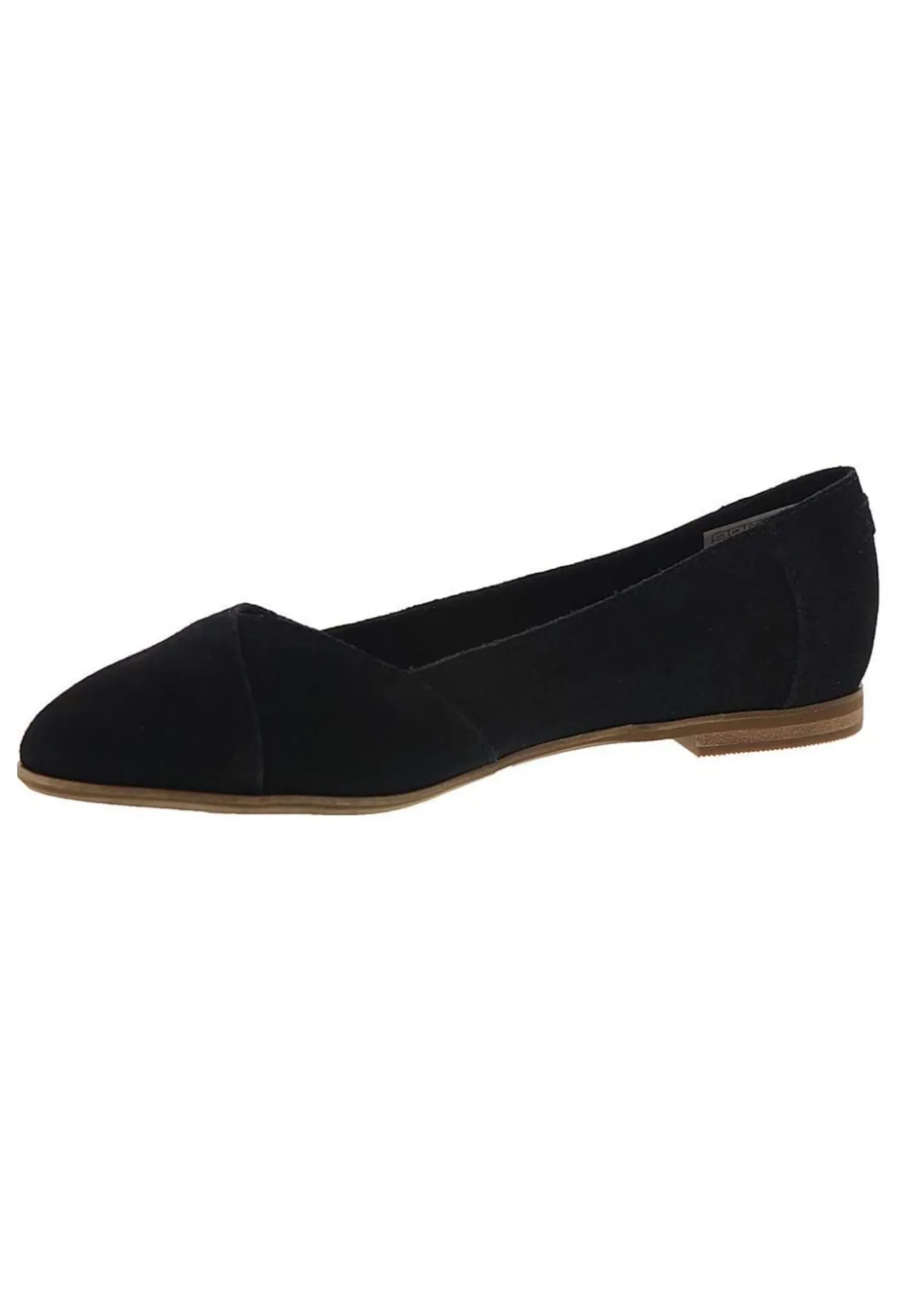 TOMS Black Suede Julie Flat - FINAL SALE