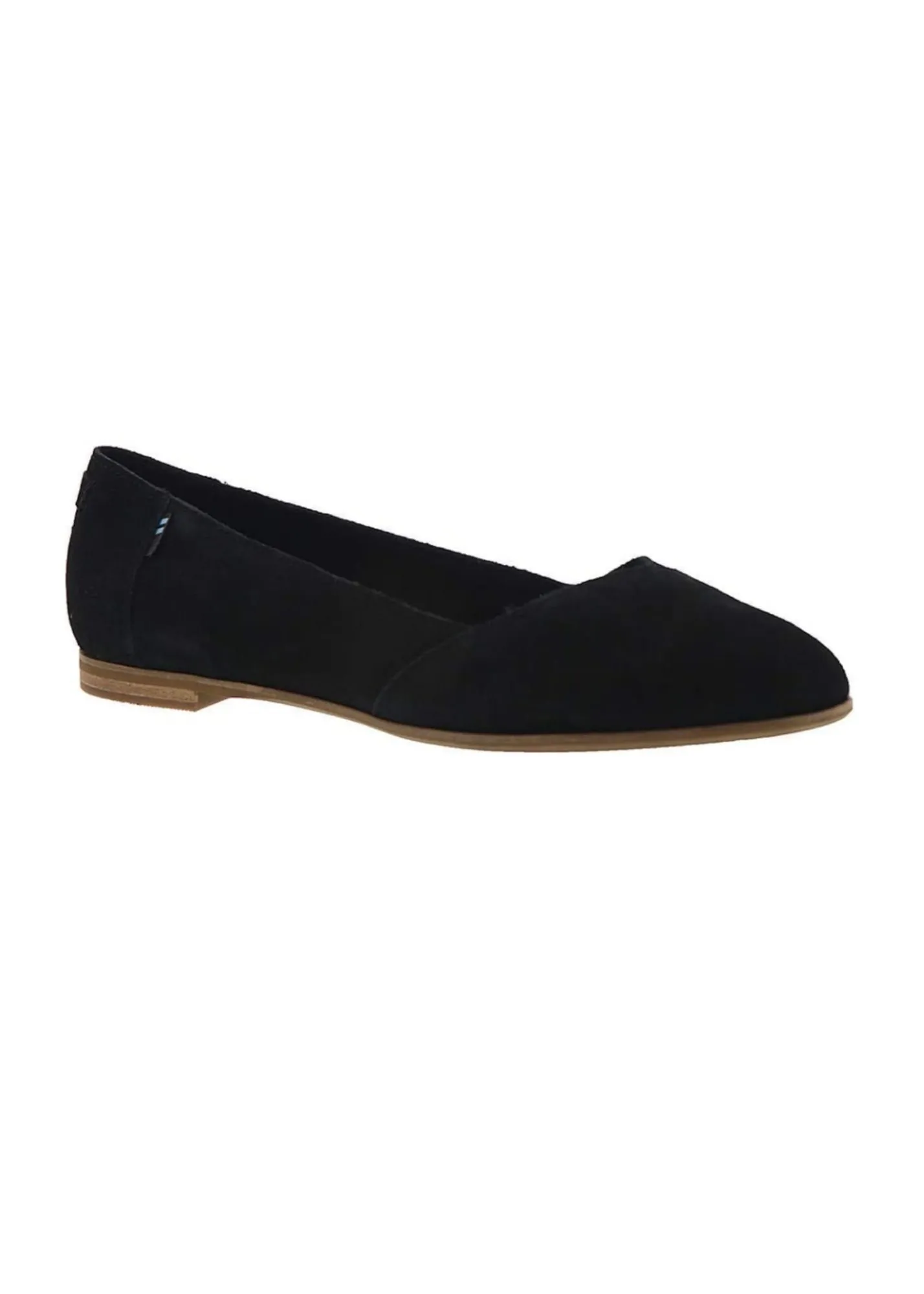 TOMS Black Suede Julie Flat - FINAL SALE