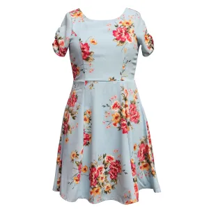 Tween Floral Print Skater Dress