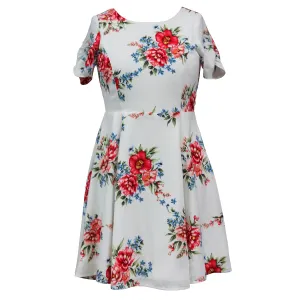 Tween Floral Print Skater Dress