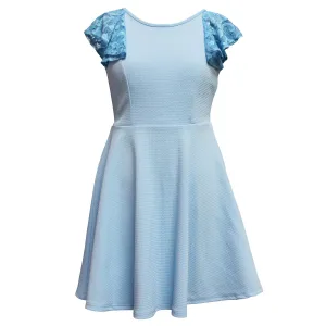 Tween Lace Sleeve Skater Dress