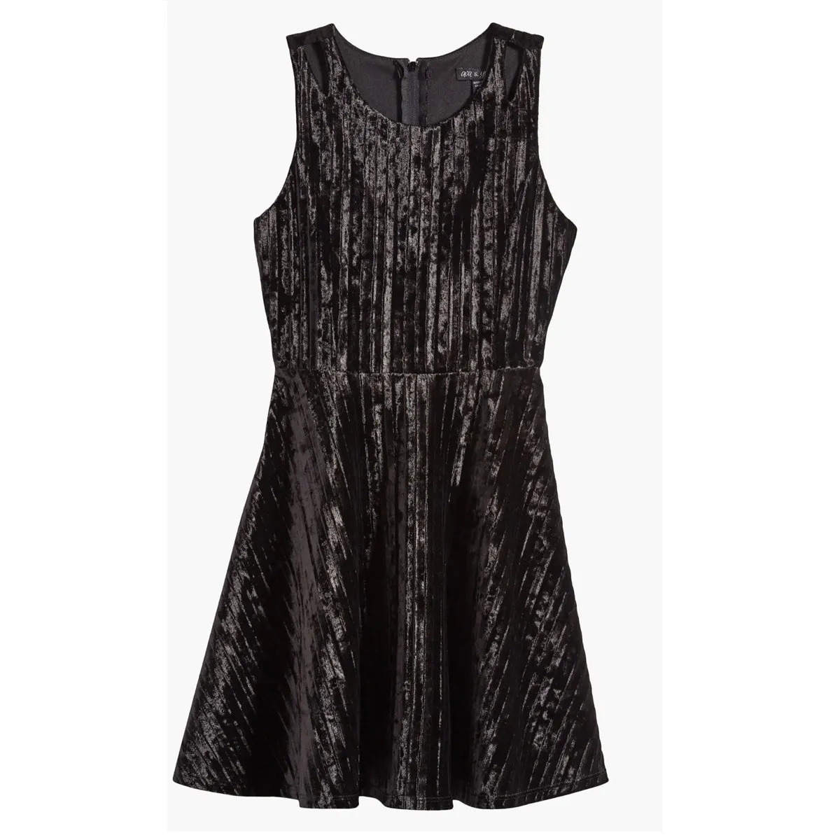 Tween Velvet Rib Dress w/Cutouts  (Big Girl)