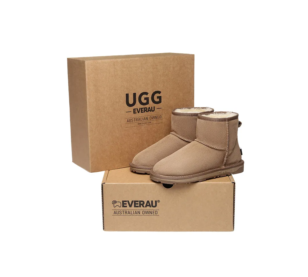 UGG EVERAU® UGG Boots Double Faced Sheepskin Wool Ankle Mini Classic