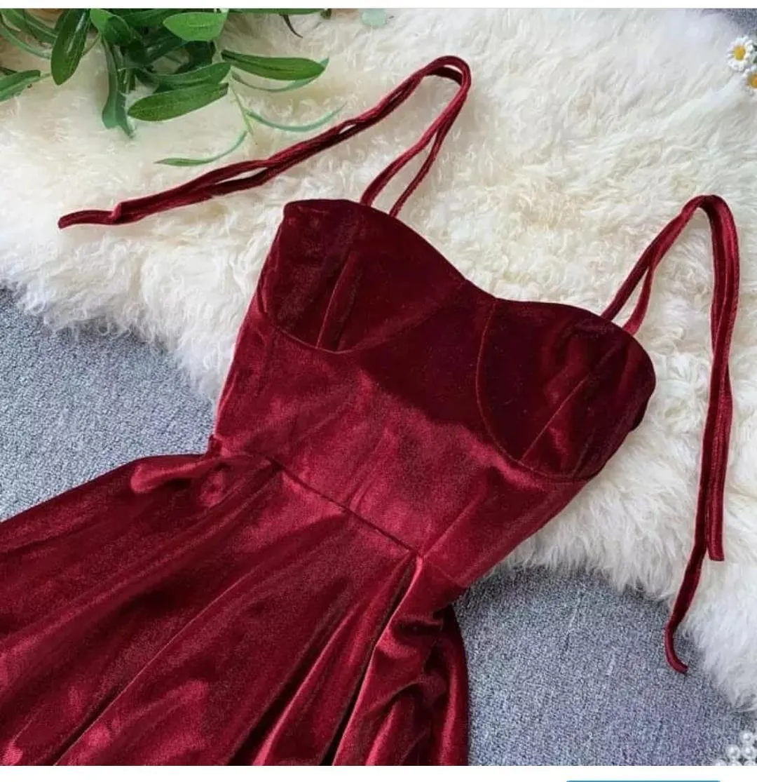 Velour Skater Dresses