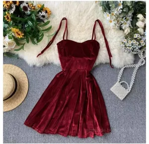 Velour Skater Dresses