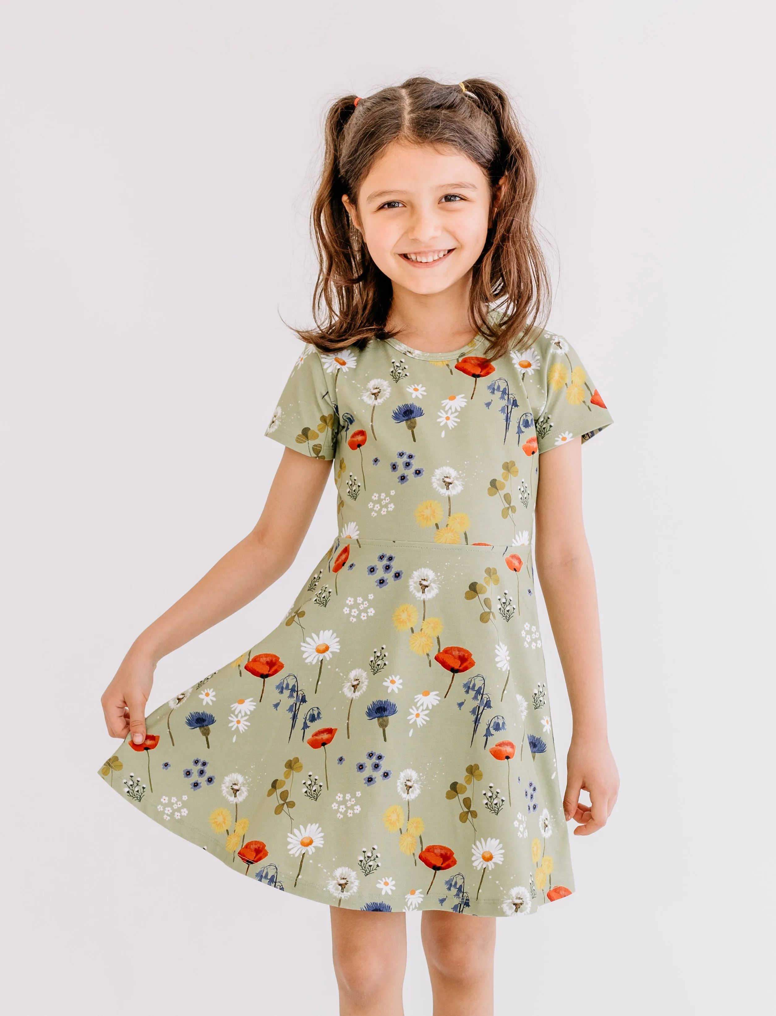 WD31-320-Wild Flowers - Skater Dress