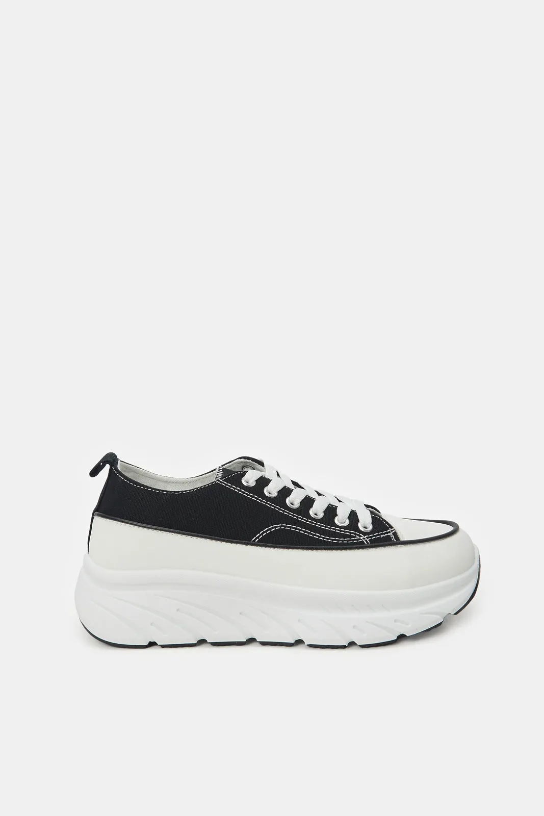 Women Black Canvas Sneaker