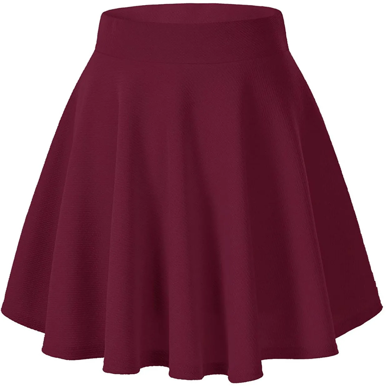 Women's Basic Versatile Flared Mini Skater Skirt