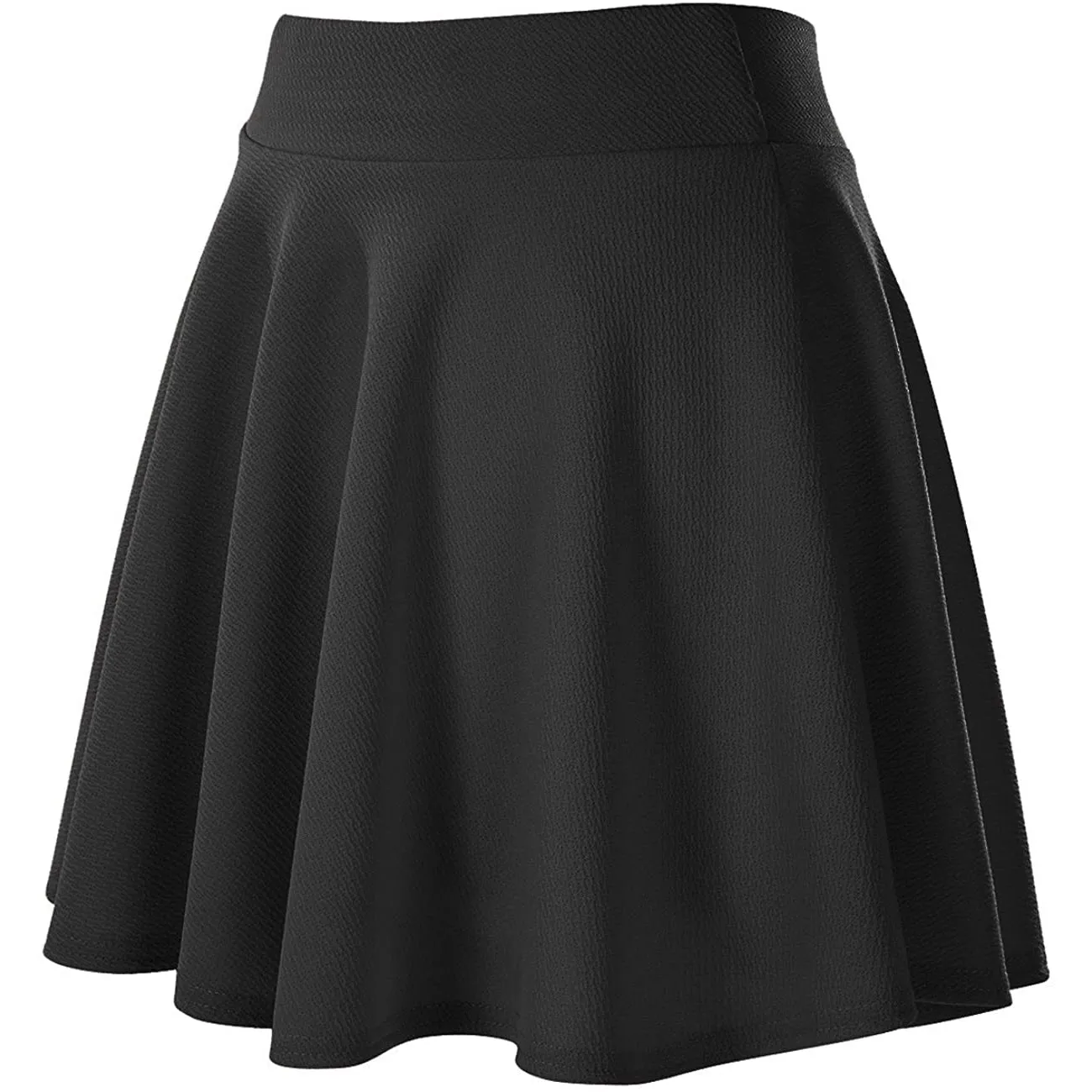 Women's Basic Versatile Flared Mini Skater Skirt