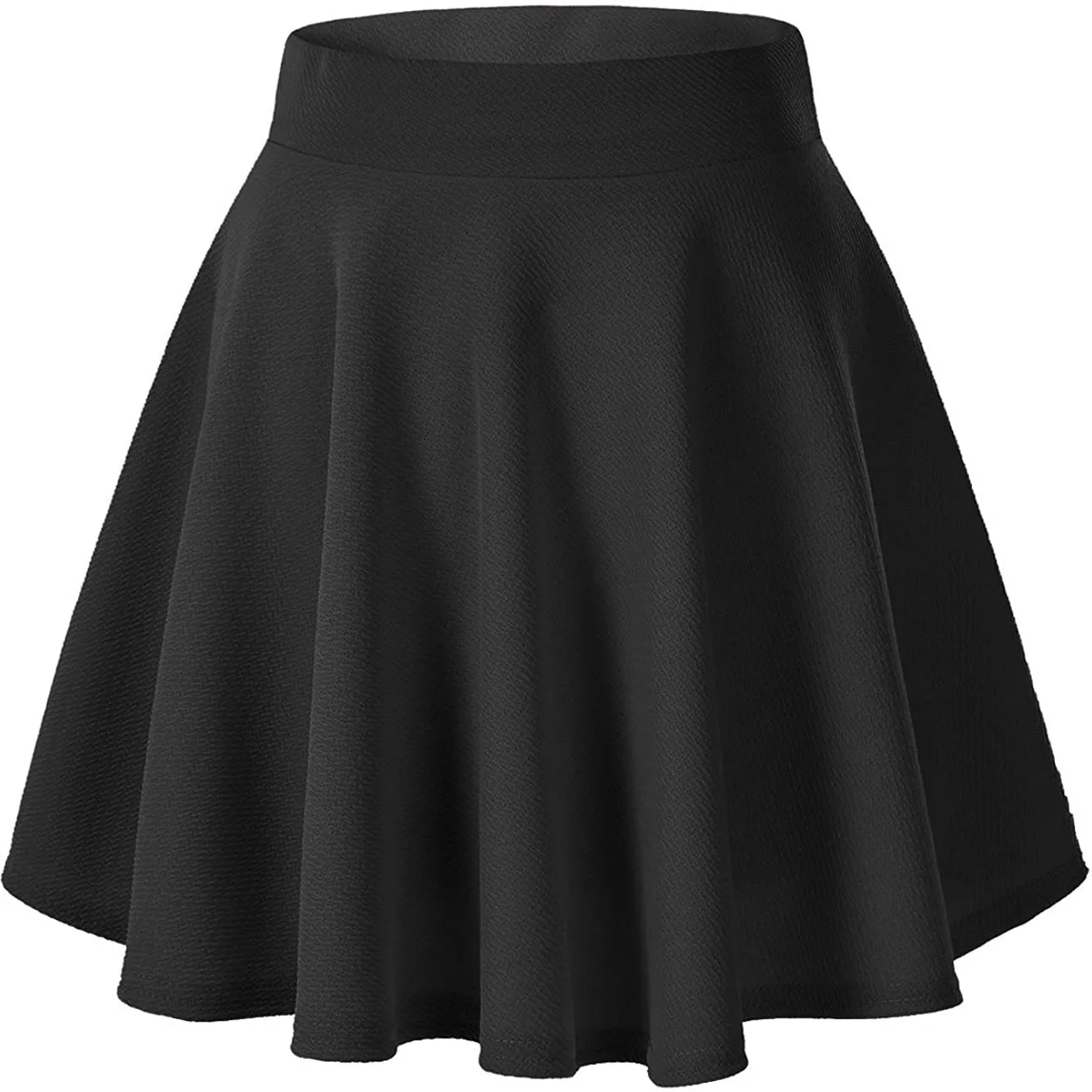 Women's Basic Versatile Flared Mini Skater Skirt