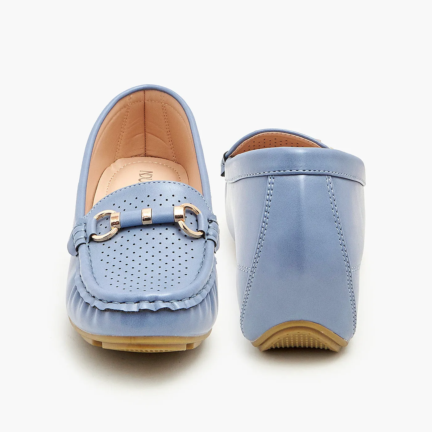 Women's Buckled Moccasins