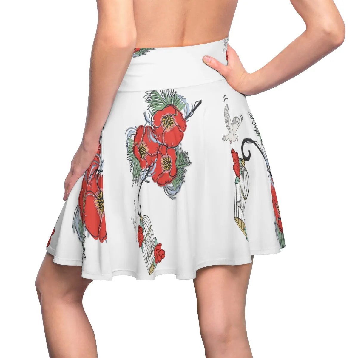 Women's Skater Skirt BIRD CAGE