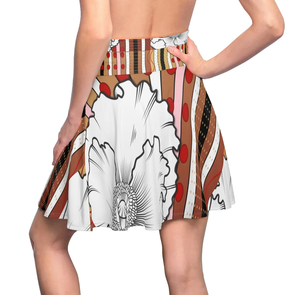 Women's Skater Skirt BLANC FLEUR