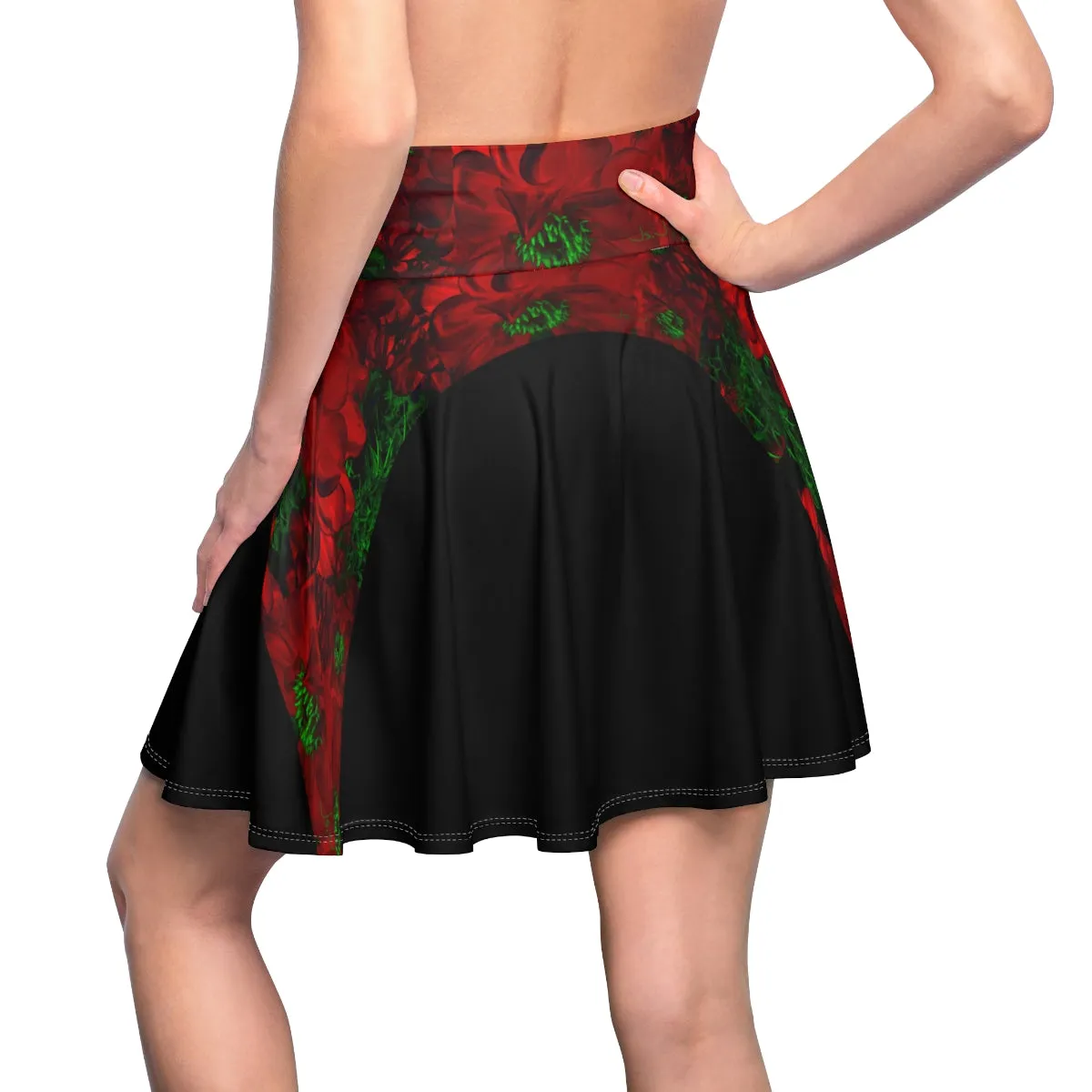 Women's Skater Skirt FLOWERS FOREVER