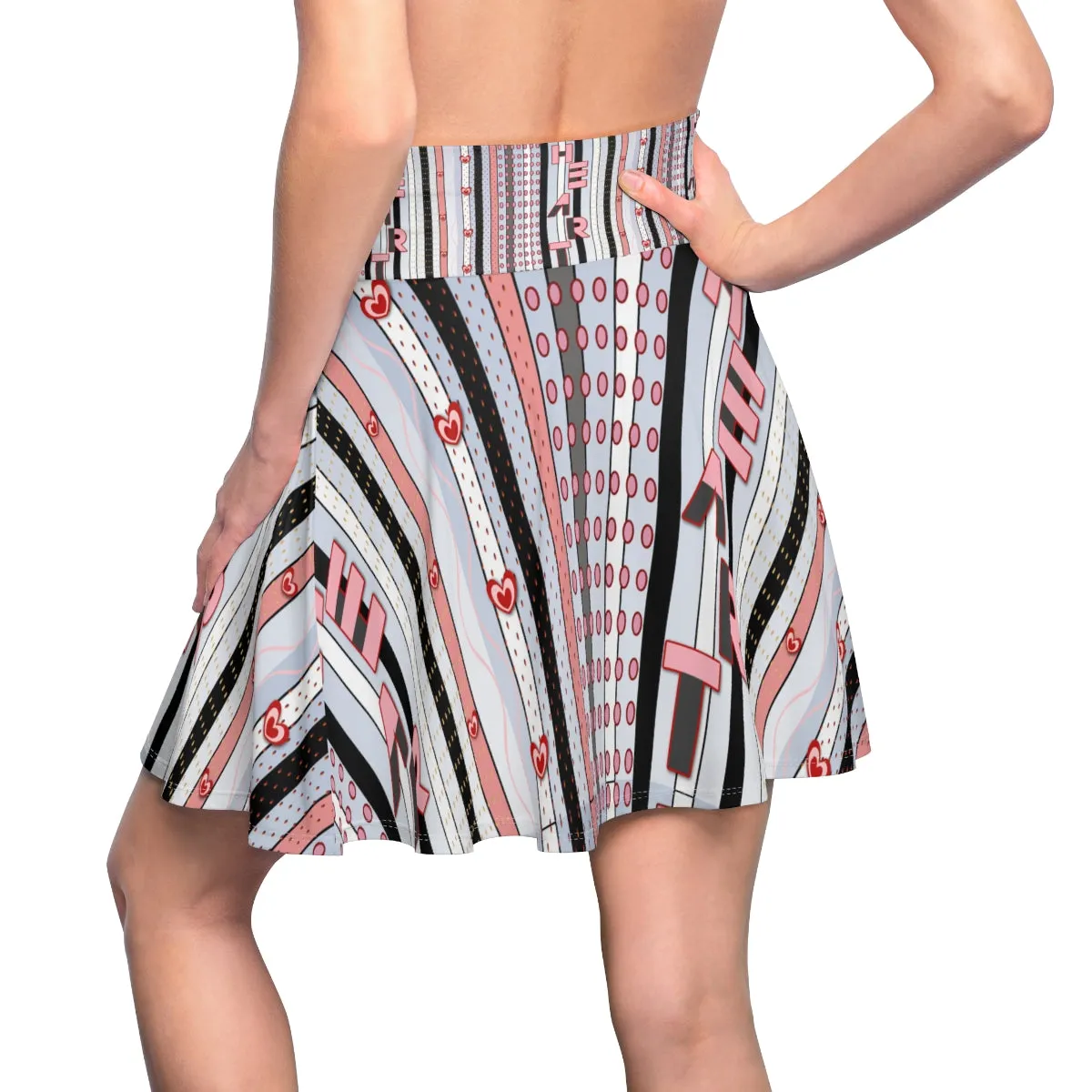 Women's Skater Skirt HEART