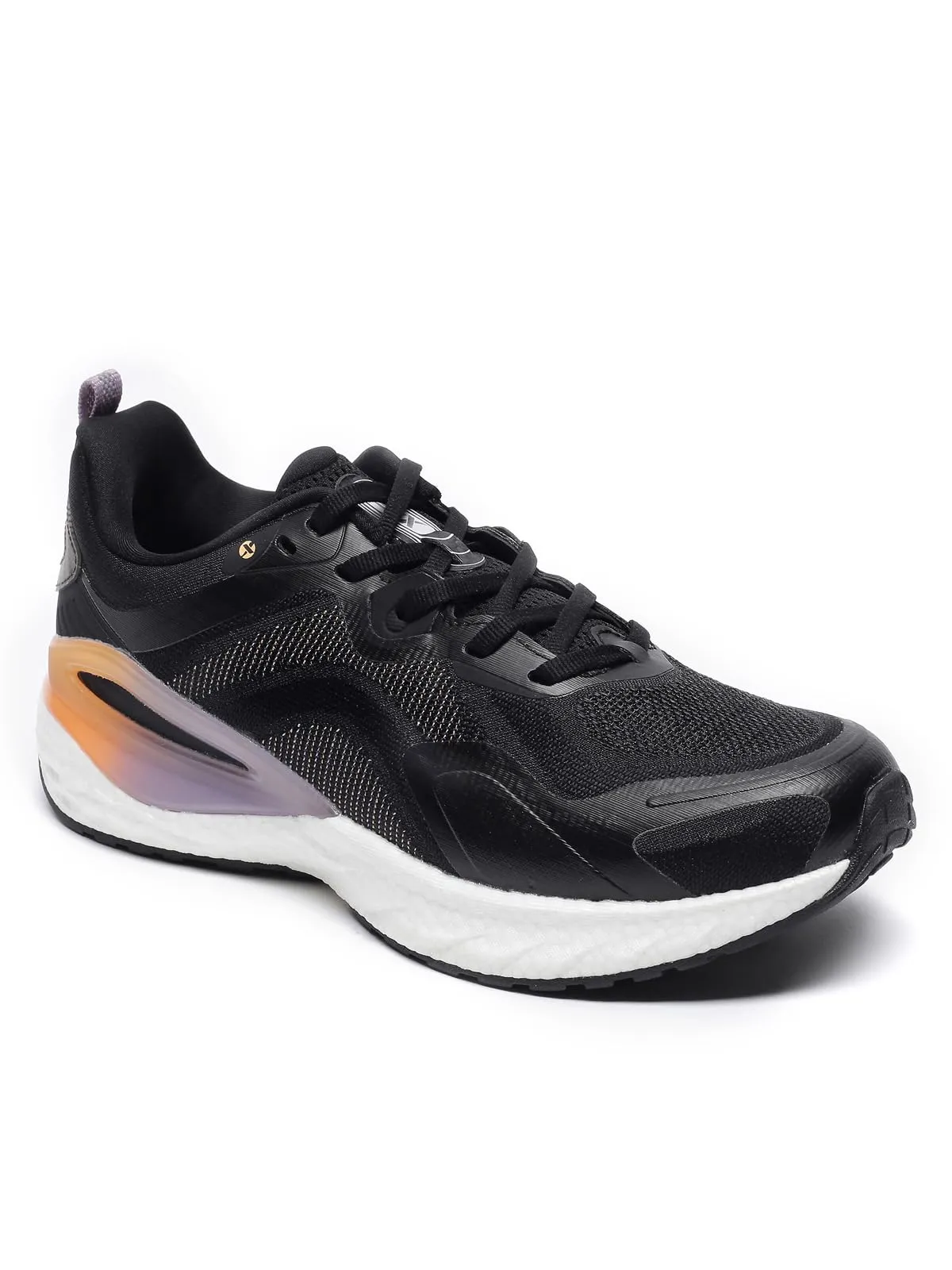 XTEP Black,Wind Purple Dynamic Foam Cushioning & Rebound Running Shoes for Women Euro- 39